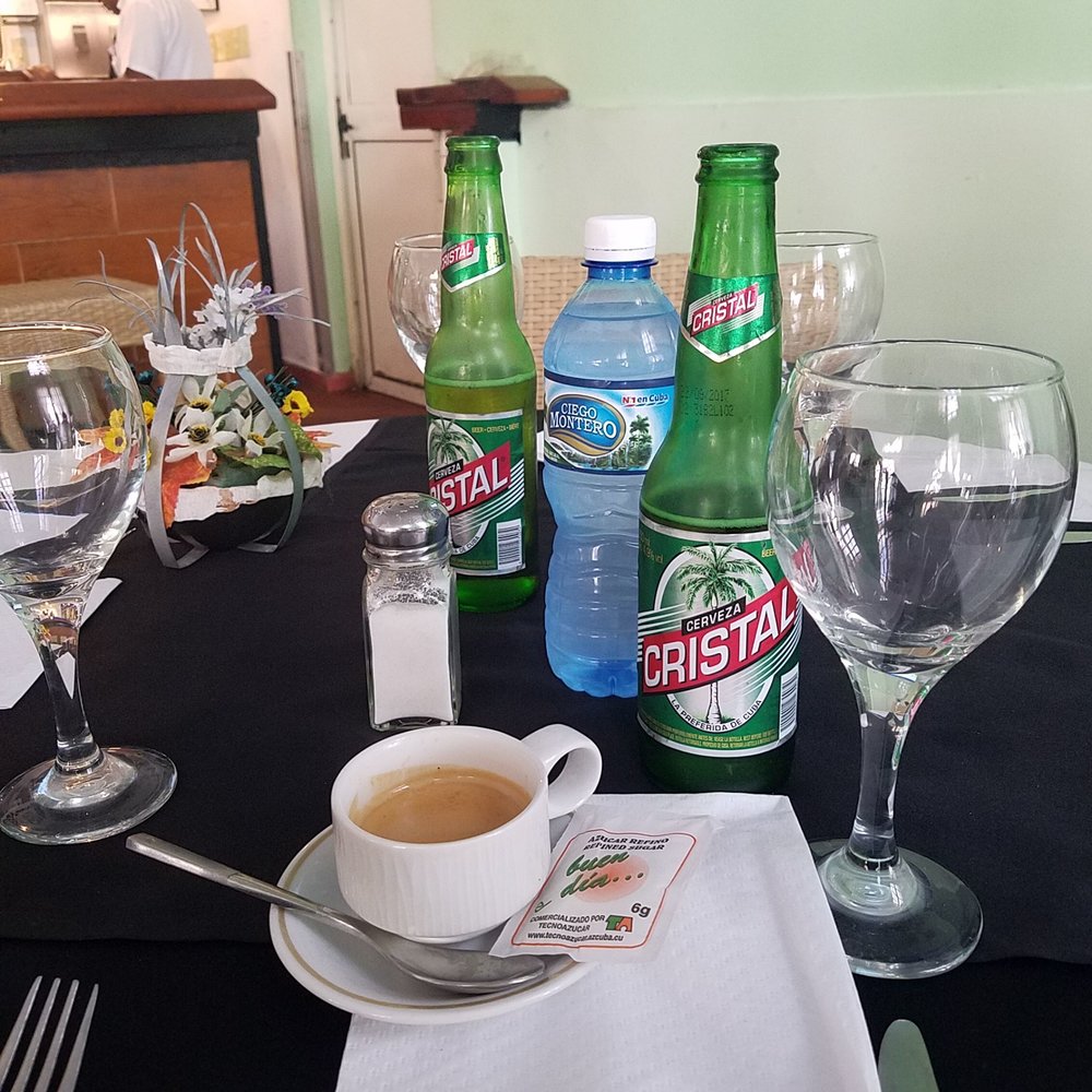 Travelers together in Cuba