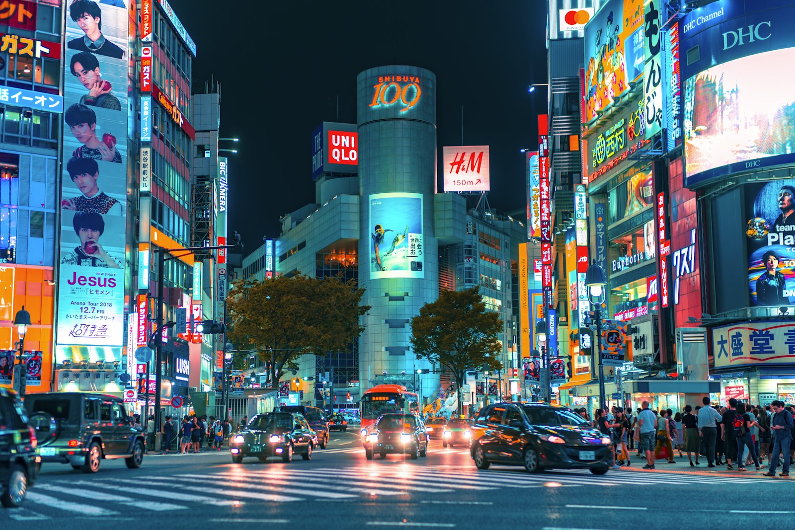 Shibuya, Tokyo at night